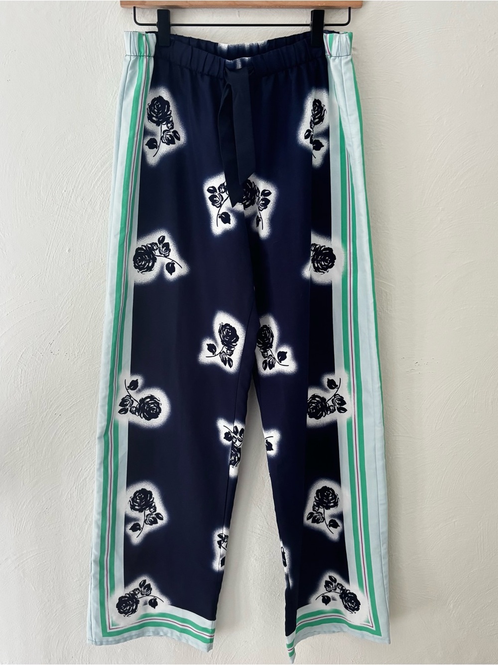 Victoria's Secret Floral Drawstring Satin Loungewear Pajama Pants Size S